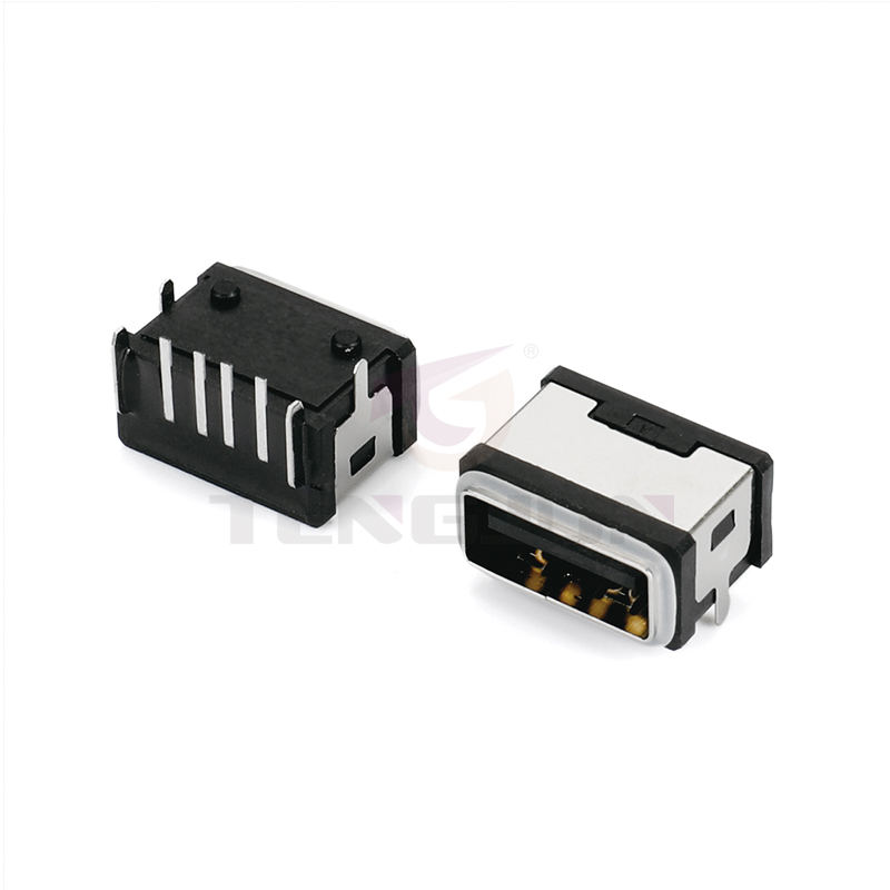 防水USB母座板上A型8Pin2脚插板