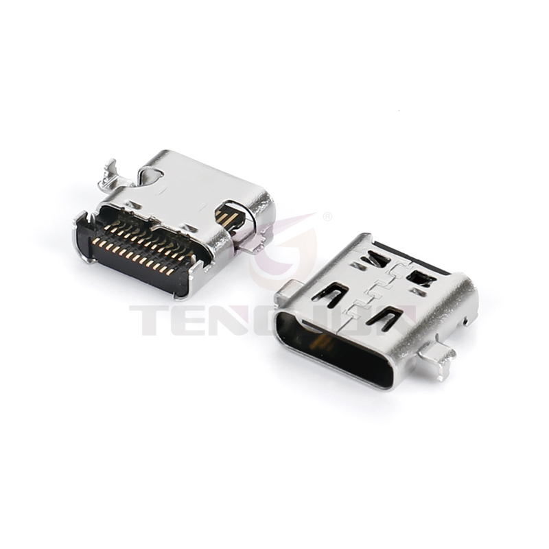 USB4.0 Type-C母座双排24Pin沉板CL8.93 传输40Gbp/s
