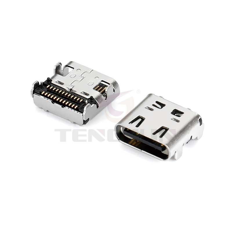 USB4.0 Type-C母座24Pin双排板上 CL9.17