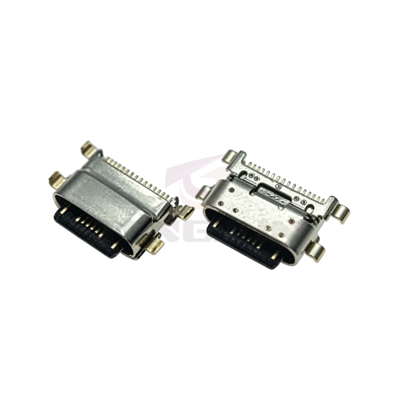 TYPE C母座USB 16PIN 单排沉板