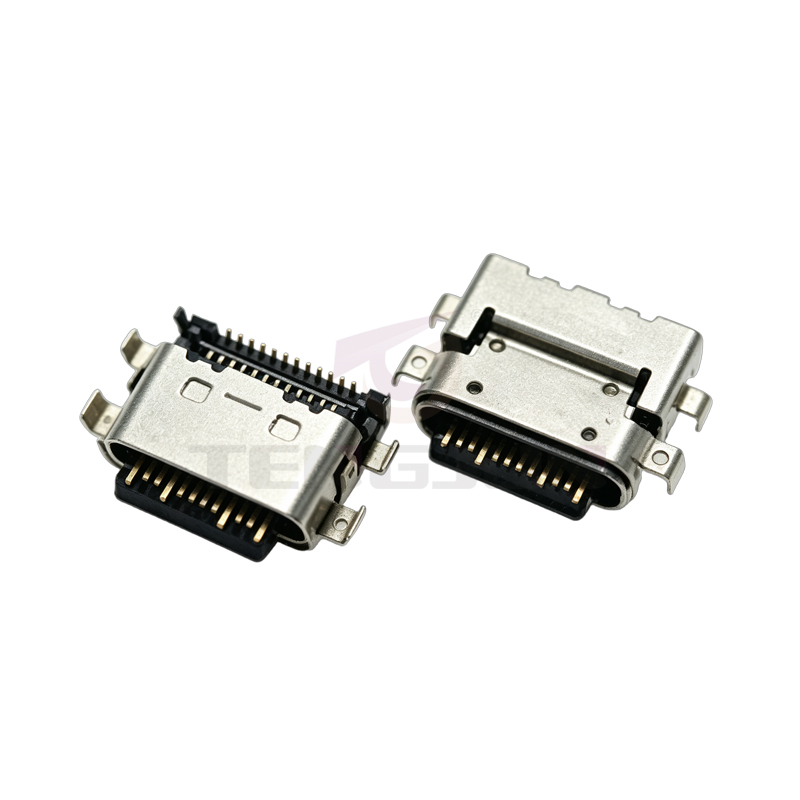 TYPE C USB母座 24PIN 沉板 双